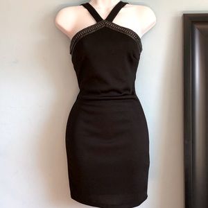 NWOT Forever21 Chain Front Cross Mini Dress